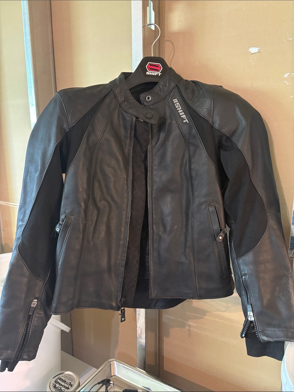 Shift Black Women's Leather Motorcycle Jacket